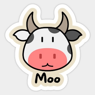 Cow go moo Sticker